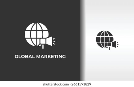 Global Marketing Vector, Icon Or Logo Sign Isolated Symbol Illustration