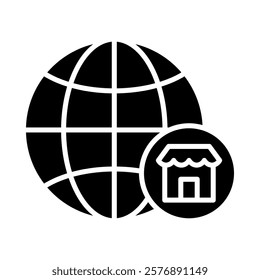 Global Markets Icon Element For Design
