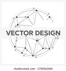 Global mesh sphere. Abstract geometric shape eps10