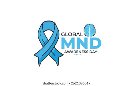 Global MND Awareness Day. background, banner, card, poster, template. Vector illustration.