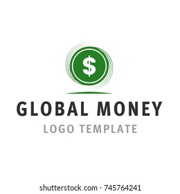 Global money logo template