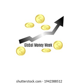 global money week illustration vector
