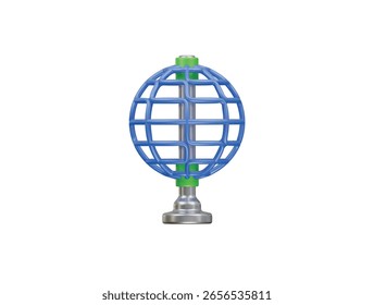  renderização de ilustração 3d do ícone de movimento global