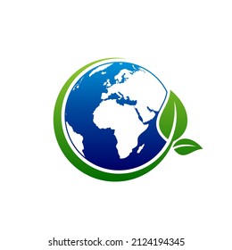 El logotipo de la naturaleza global puede utilizarse para iconos, signos, logotipos, etc.
