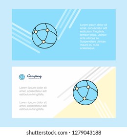 Global network  abstract corporate business banner template, horizontal advertising business banner.