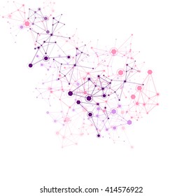 Global Network Background - Vector Illustration, Graphic Design Useful For Your Design