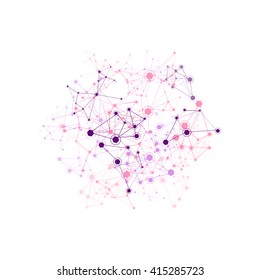 Global Network Background - Vector Illustration, Graphic Design Useful For Your Design