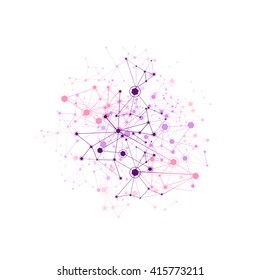 Global Network Background - Vector Illustration, Graphic Design Useful For Your Design