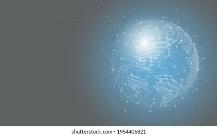 Global network background vector Illustrations