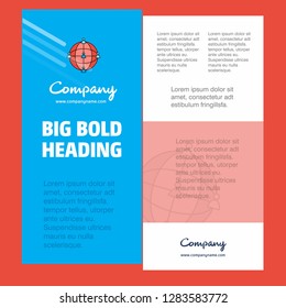 Global network  Business Company Poster Template. with place for text and images. vector background