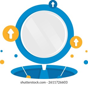 Global Network Cartoon Icon. Technology Connection Concept Isolated.