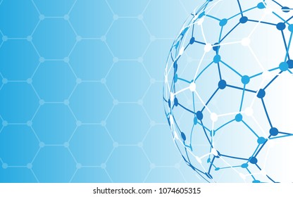 Global network connection abstract technology background global business innovation concept
