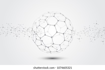 Global network connection abstract technology background global business innovation concept
