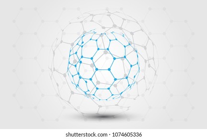 Global network connection abstract technology background global business innovation concept
