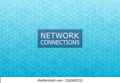 Global network connection. Abstract technology background. Geometric pattern. Vector illustration