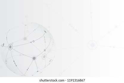Global network connection abstract technology background, global business innovation concept
