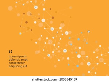 Global network connection. Abstract vector background. Modern futuristic background. Geometric dots texture