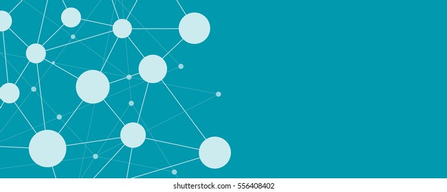 global network connection ans social network background concept .flat vector for web banner 