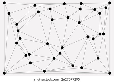 Global network connection background for banner design. Abstract line background with connecting dots and lines. Network Connecting dot polygon Social network communication. Internet technology.
