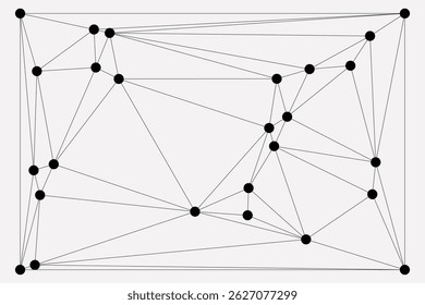 Global network connection background for banner design. Abstract line background with connecting dots and lines. Network Connecting dot polygon Social network communication. Internet technology.