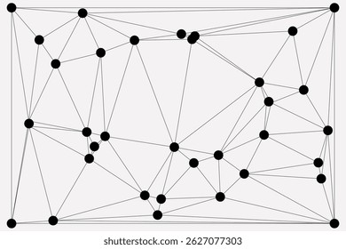 Global network connection background for banner design. Abstract line background with connecting dots and lines. Network Connecting dot polygon Social network communication. Internet technology.