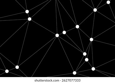 Global network connection background for banner design. Abstract line background with connecting dots and lines. Network Connecting dot polygon Social network communication. Internet technology.