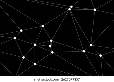 Global network connection background for banner design. Abstract line background with connecting dots and lines. Network Connecting dot polygon Social network communication. Internet technology.
