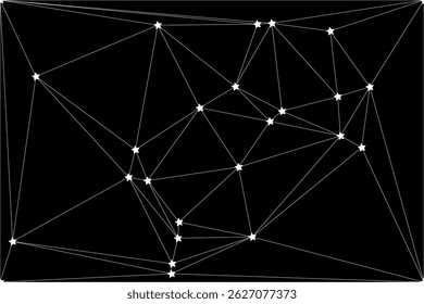Global network connection background for banner design. Abstract line background with connecting dots and lines. Network Connecting dot polygon Social network communication. Internet technology.