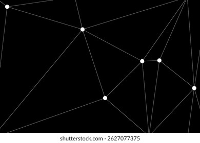 Global network connection background for banner design. Abstract line background with connecting dots and lines. Network Connecting dot polygon Social network communication. Internet technology.