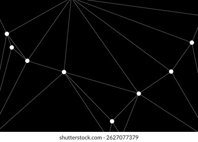 Global network connection background for banner design. Abstract line background with connecting dots and lines. Network Connecting dot polygon Social network communication. Internet technology.