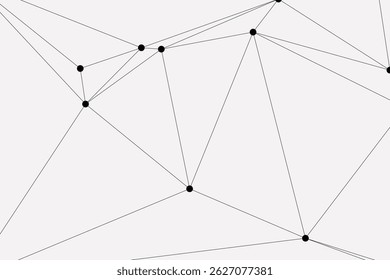 Global network connection background for banner design. Abstract line background with connecting dots and lines. Network Connecting dot polygon Social network communication. Internet technology.