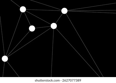 Global network connection background for banner design. Abstract line background with connecting dots and lines. Network Connecting dot polygon Social network communication. Internet technology.