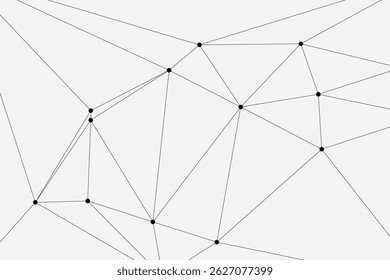 Global network connection background for banner design. Abstract line background with connecting dots and lines. Network Connecting dot polygon Social network communication. Internet technology.