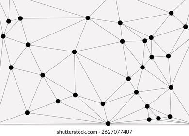 Global network connection background for banner design. Abstract line background with connecting dots and lines. Network Connecting dot polygon Social network communication. Internet technology.