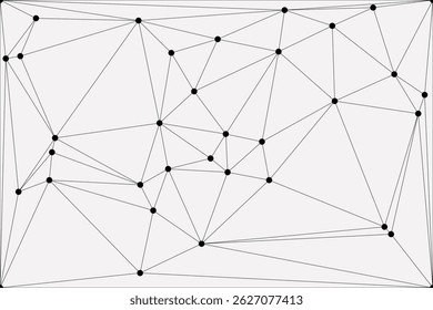 Global network connection background for banner design. Abstract line background with connecting dots and lines. Network Connecting dot polygon Social network communication. Internet technology.