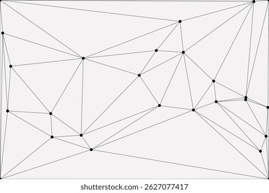 Antecedentes de conexión de red global para el diseño de Anuncios. Fondo de línea Abstractas con puntos y líneas de conexión. Red Conectando punto polígono Comunicación de red social. Tecnología de Internet.