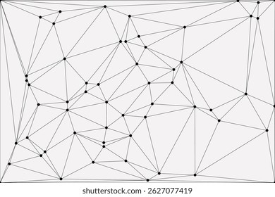 Global network connection background for banner design. Abstract line background with connecting dots and lines. Network Connecting dot polygon Social network communication. Internet technology.