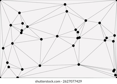 Global network connection background for banner design. Abstract line background with connecting dots and lines. Network Connecting dot polygon Social network communication. Internet technology.