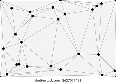 Antecedentes de conexión de red global para el diseño de Anuncios. Fondo de línea Abstractas con puntos y líneas de conexión. Red Conectando punto polígono Comunicación de red social. Tecnología de Internet.