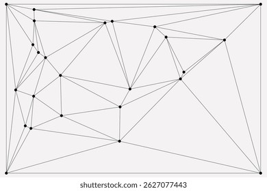 Global network connection background for banner design. Abstract line background with connecting dots and lines. Network Connecting dot polygon Social network communication. Internet technology.