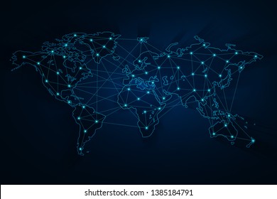 Global network connection background, vector, illustration, eps file