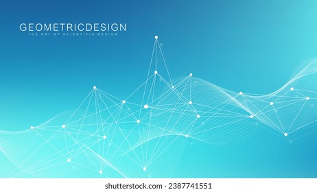 Global network connection banner design template. Header social network communication in the global business concept. Big data visualization. Internet technology.