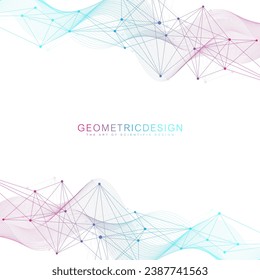 Global network connection banner design template. Header social network communication in the global business concept. Big data visualization. Internet technology.
