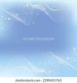 Plantilla de diseño de banner de conexión de red global. Encabezando la comunicación de redes sociales en el concepto de negocios global. Gran visualización de datos. Tecnología de Internet