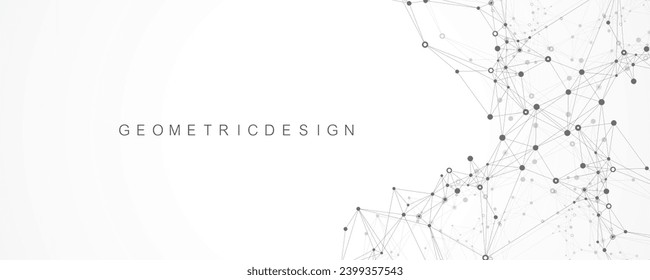 Plantilla de diseño de banner de conexión de red global. Encabezando la comunicación de redes sociales en el concepto de negocios global. Gran visualización de datos. Tecnología de Internet.