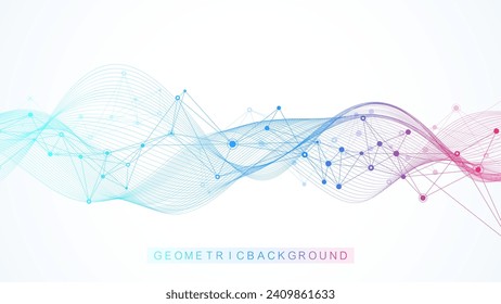 Global network connection banner design template. Header social network communication in the global business concept. Big data visualization. Internet technology.