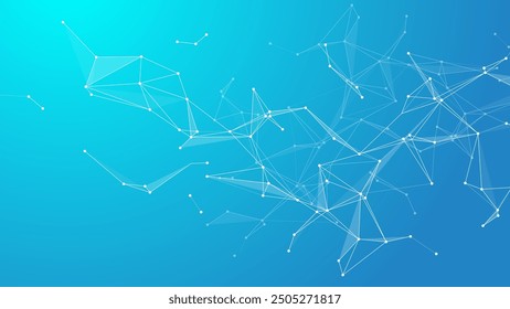 Global network connection banner design template. Header social network communication in the global business concept. Big data visualization. Internet technology