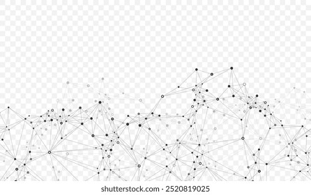 Global network connection banner design template. Header social network communication in the global business concept. Big data visualization. Internet technology.