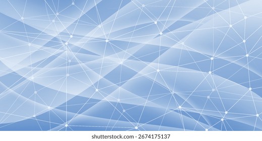 Modelo de design de banner de conexão de rede global. Cabeçalho de comunicação de rede social no conceito de negócio global. Visualização de Big Data. Internet