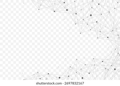 Modelo de design de banner de conexão de rede global. Cabeçalho de comunicação de rede social no conceito de negócio global. Visualização de Big Data. Tecnologia da Internet.